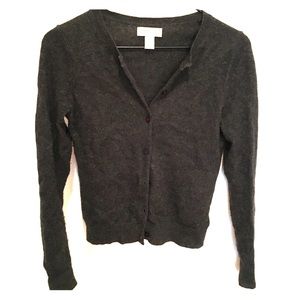 Adrienne Vittadini 100% Cashmere Classic Cardigan